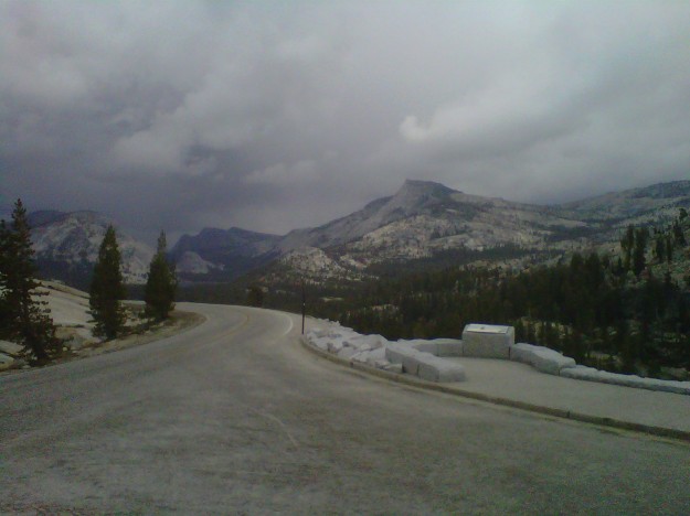 Storm clouds over Tuolumne Meadows (copyright 2011 Joshua Weisel)