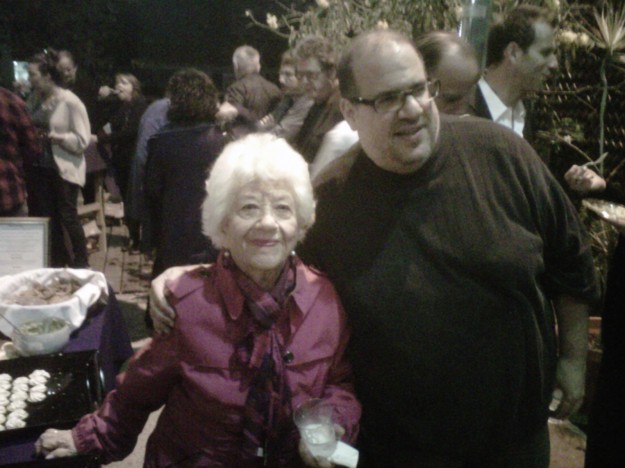 "Assisted LIving" Opening Night Party - Charlotte Rae and the director 