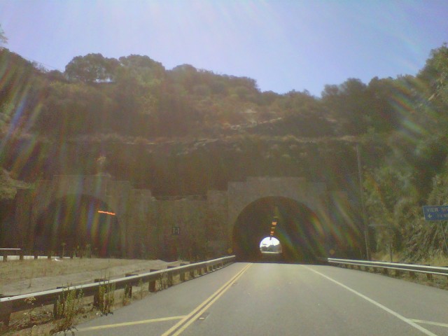 Kanan Road Tunnel through the Santa Monica Mountains to Malibu (copyright 2013 JoshWillTravel)