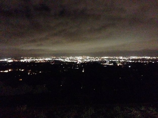 San Fernando Valley at night (copyright 2014 JoshWillTravel)