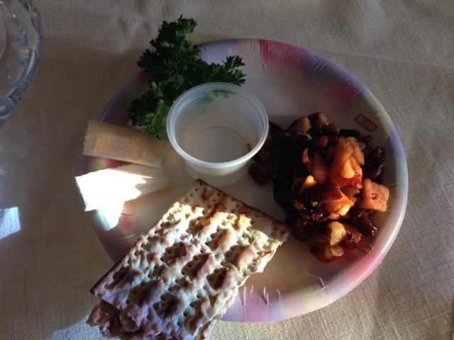 Seder Plate for tasting (copyright 2014 JoshWillTravel)