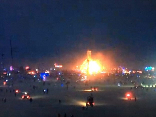 Burning Man 2014 - Temple Burn via ustream