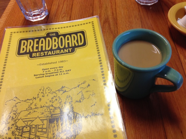 Breakfast at the Breadboard in Ashland, Oregon