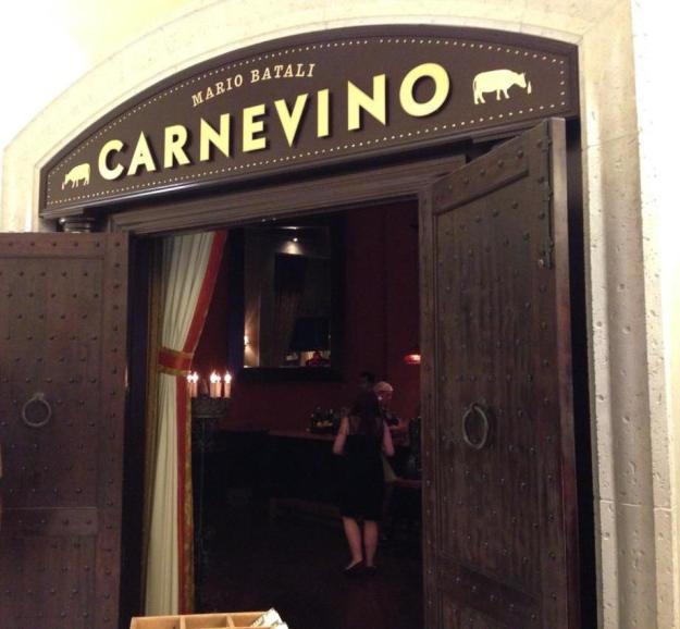 Dinner at Carnevino at the Palazzo Hotel on Friday night