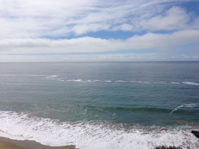 Pacific Ocean south of Pacifica on Highway 1